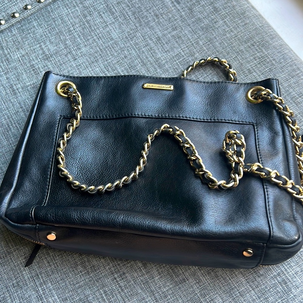 Used!  REBECCA MINKOFF black leather purse